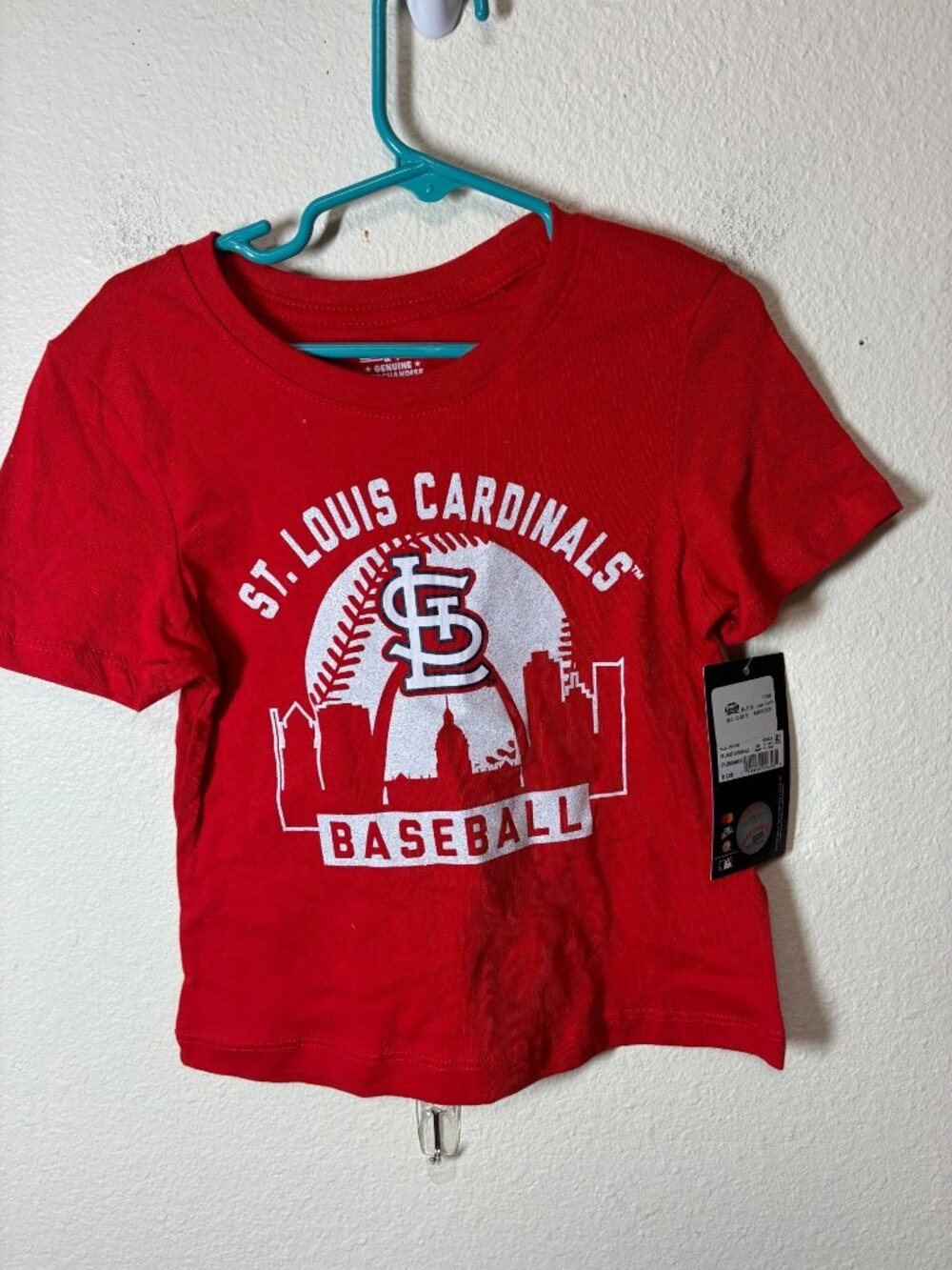 NWT MLB St. Louis Cardinals Baseball T-Shirt Red Size XS (4/5) Girls MSRP $18